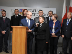 Konferencja prasowa Zarządu Powiatu Opatowskiego